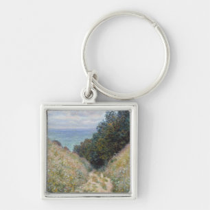 Claude Monet Road at La Cavée, Pourville Key Ring