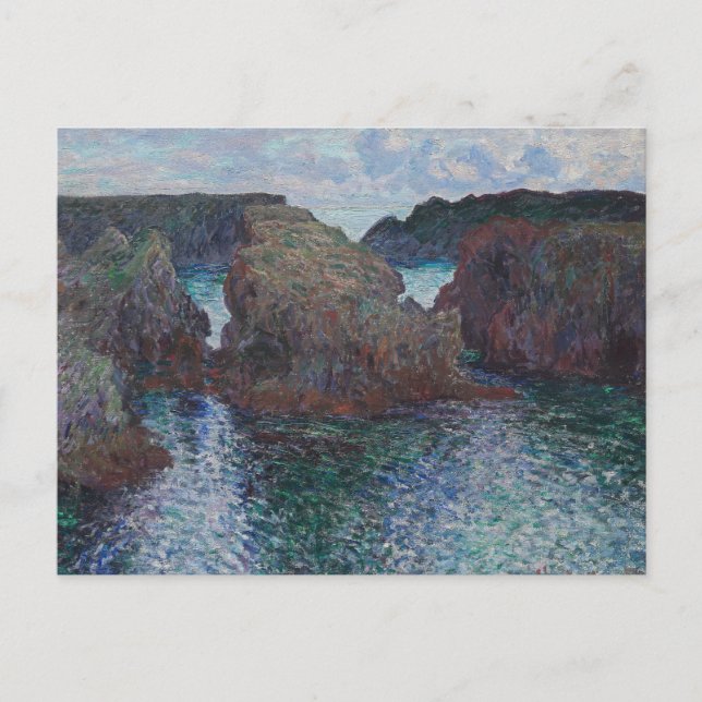 Claude Monet - Rocks at Port-Goulphar, Belle-Ile Postcard (Front)