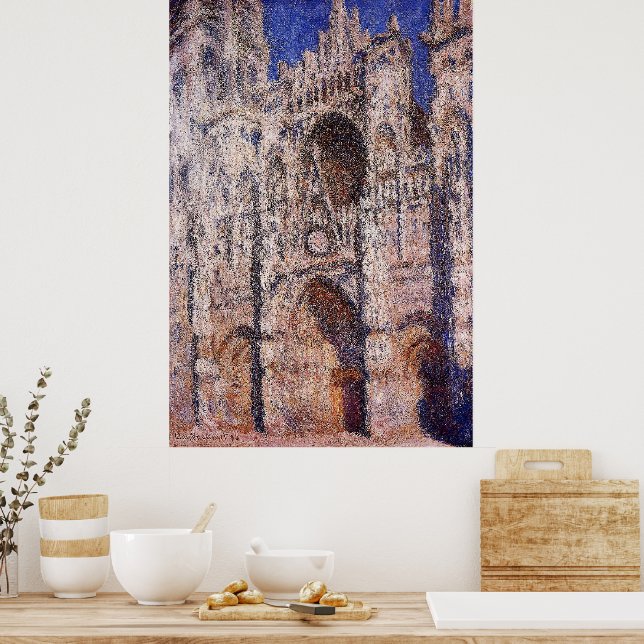 Claude Monet - Rouen Cathedral 01 Poster (Kitchen)