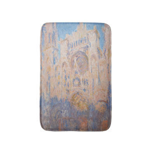 Claude Monet - Rouen Cathedral at sunset Bath Mat