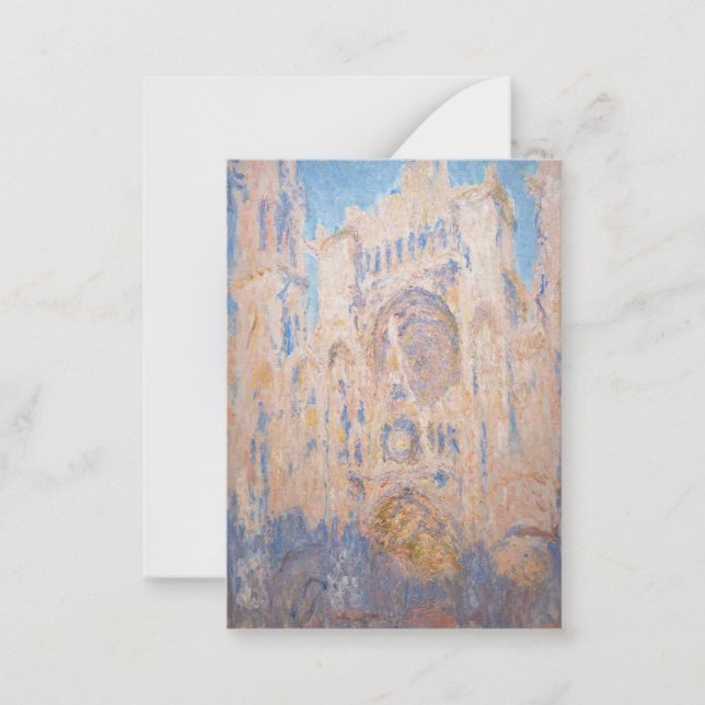 Claude Monet - Rouen Cathedral at sunset Card (Front)