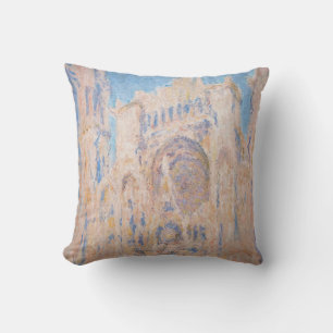 Claude Monet - Rouen Cathedral at sunset Cushion