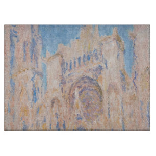 Claude Monet - Rouen Cathedral at sunset Cutting Board
