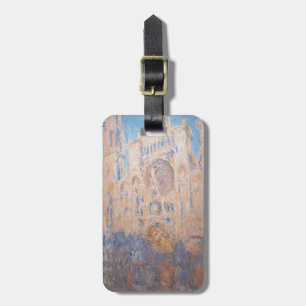 Claude Monet - Rouen Cathedral at sunset Luggage Tag
