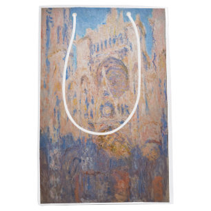 Claude Monet - Rouen Cathedral at sunset Medium Gift Bag