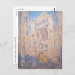 Claude Monet - Rouen Cathedral at sunset Postcard<br><div class="desc">Rouen Cathedral at sunset / Cathedrale de Rouen en fin de journee by Claude Monet in 1892-1893</div>