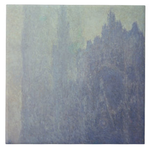 Claude Monet Rouen Cathedral, Foggy Weather Tile