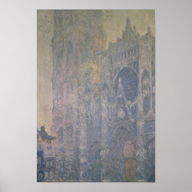 Claude Monet | Rouen Cathedral, Harmony in White Poster (Front)