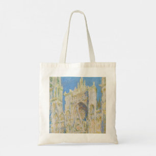 Claude Monet Rouen Cathedral Portal Morning Light Tote Bag