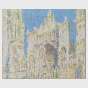 Claude Monet Rouen Cathedral Portal Morning Light Wrapping Paper