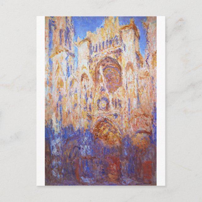 Claude Monet - Rouen Cathedral Postcard (Front)