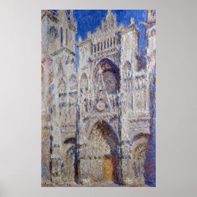 Claude Monet Rouen Cathedral The Portal Poster (Front)