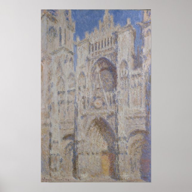 Claude Monet | Rouen Cathedral The Portal Sunlight Poster (Front)