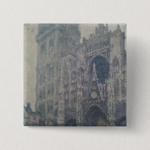 Claude Monet Rouen Cathedral, West Portal 15 Cm Square Badge