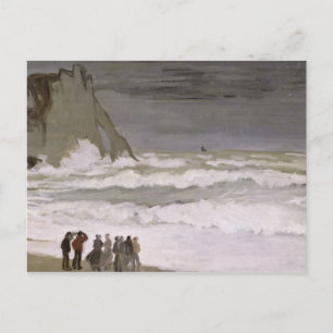 Claude Monet Rough Sea at Etretat, 1868-69 Postcard