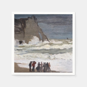 Claude Monet - Rough Sea at Etretat Napkin