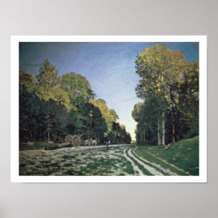 Claude Monet Route de Chailly, Fontainebleau Poster