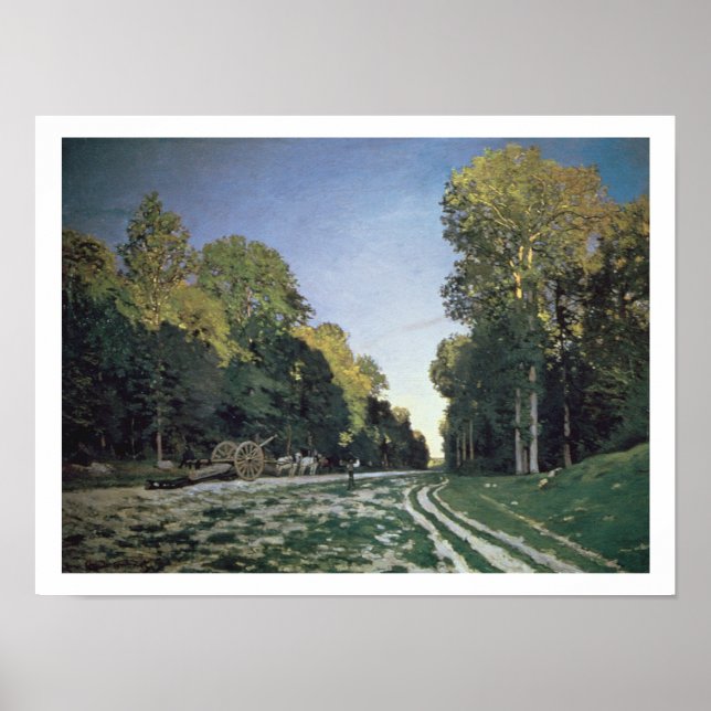 Claude Monet | Route de Chailly, Fontainebleau Poster (Front)