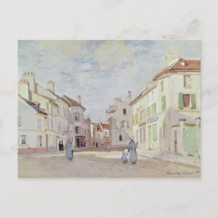 Claude Monet Rue de la Chaussee at Argenteuil Postcard