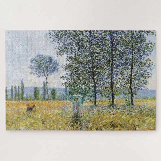 Claude Monet’s Fields in Spring Jigsaw Puzzle (Horizontal)