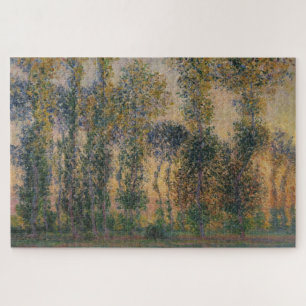 Claude Monet’s Poplars at Giverny, Sunrise (1888) Jigsaw Puzzle