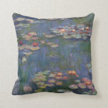 Claude Monet’s Water Lilies Cushion<br><div class="desc">This painting is one a series of oil paintings by French Impressionist Claude Monet (1840–1926) depicting Monet's flower garden at Giverny and were the main focus of Monet's artistic production during the last thirty years of his life.</div>