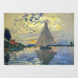 Claude Monet - Sailboat at Le Petit-Gennevilliers<br><div class="desc">Sailboat at Le Petit-Gennevilliers / Voilier au Petit-Gennevilliers - Claude Monet,  1874</div>