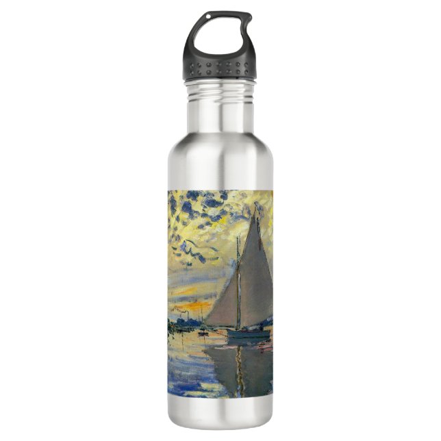 Claude Monet - Sailboat at Le Petit-Gennevilliers 710 Ml Water Bottle (Front)