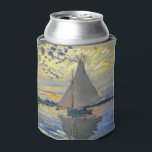 Claude Monet - Sailboat at Le Petit-Gennevilliers Can Cooler<br><div class="desc">Sailboat at Le Petit-Gennevilliers / Voilier au Petit-Gennevilliers - Claude Monet,  1874</div>