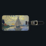 Claude Monet - Sailboat at Le Petit-Gennevilliers Luggage Tag<br><div class="desc">Sailboat at Le Petit-Gennevilliers / Voilier au Petit-Gennevilliers - Claude Monet,  1874</div>