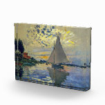 Claude Monet - Sailboat at Le Petit-Gennevilliers Photo Block<br><div class="desc">Sailboat at Le Petit-Gennevilliers / Voilier au Petit-Gennevilliers - Claude Monet,  1874</div>