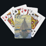 Claude Monet - Sailboat at Le Petit-Gennevilliers Playing Cards<br><div class="desc">Sailboat at Le Petit-Gennevilliers / Voilier au Petit-Gennevilliers - Claude Monet,  1874</div>