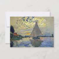 Claude Monet - Sailboat at Le Petit-Gennevilliers