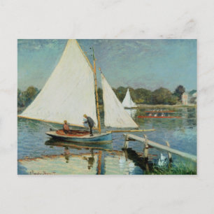 Claude Monet Sailing at Argenteuil, c.1874 Postcard