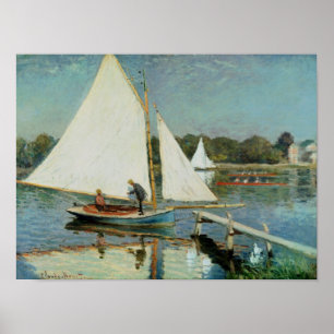 Claude Monet   Sailing at Argenteuil, c.1874 Poster