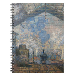 Claude Monet - Saint-Lazare Station exterior view Notebook