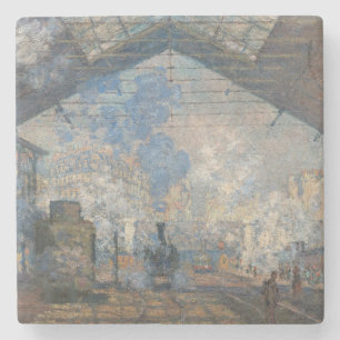 Claude Monet - Saint-Lazare Station exterior view Stone Coaster