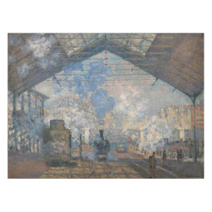 Claude Monet - Saint-Lazare Station exterior view Tablecloth