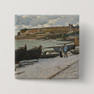 Claude Monet Sainte-Adresse, 1867 15 Cm Square Badge