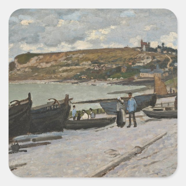 Claude Monet | Sainte-Adresse, 1867 Square Sticker (Front)