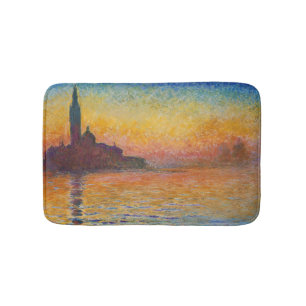 Claude Monet - San Giorgio Maggiore at Dusk Bath Mat