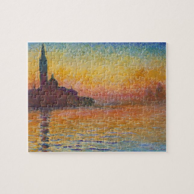 Claude Monet - San Giorgio Maggiore at Dusk Jigsaw Puzzle (Horizontal)