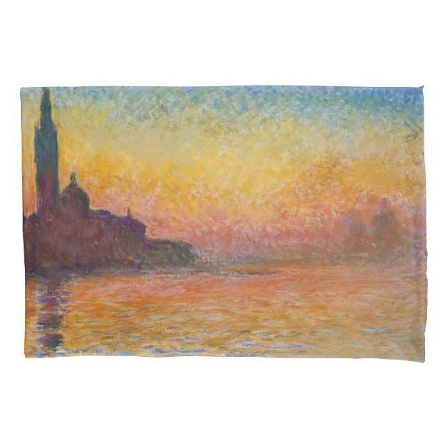 Claude Monet - San Giorgio Maggiore at Dusk Pillowcase (Front)