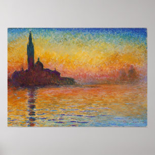 Claude Monet - San Giorgio Maggiore at Dusk Poster