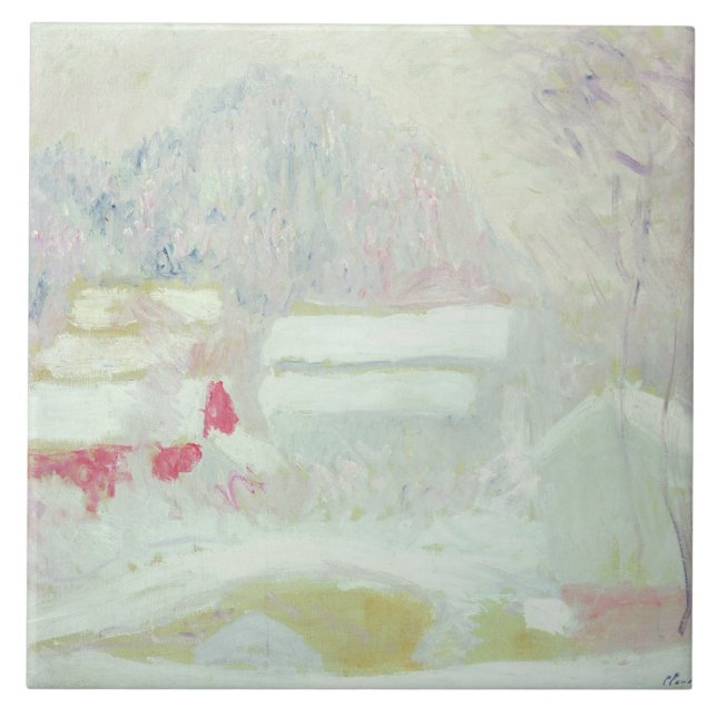 Claude Monet | Sandviken, Norway Ceramic Tile (Front)