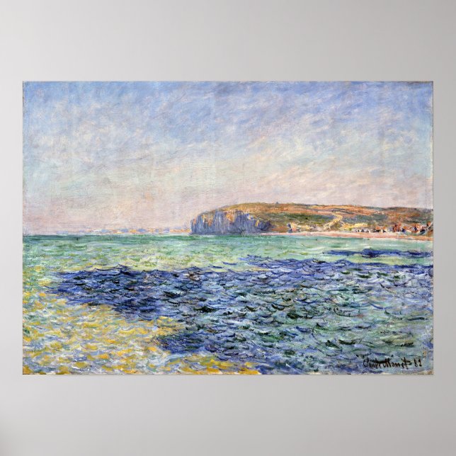 Claude Monet Shadows on the Sea, The Cliffs Poster (Front)
