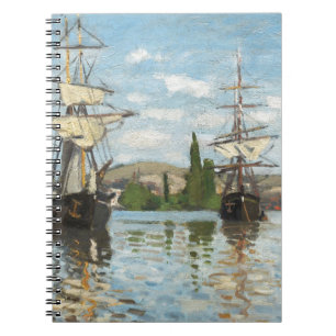 Claude Monet   Ships Riding on the Seine at Rouen Notebook
