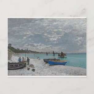 Claude Monet Sky Clouds Boats Ships Sea Ocean Postcard