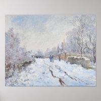 CLAUDE MONET - Snow at Argenteuil (1874)
