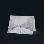 Claude Monet // Snow at Argenteuil Card<br><div class="desc">A work of the famous Impressionist artist Claude Monet.</div>